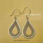 Boucles d’oreille en argent, ovales