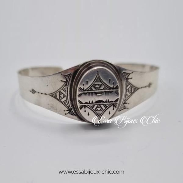 Bracelet Ajustable avec Gravure Berbère